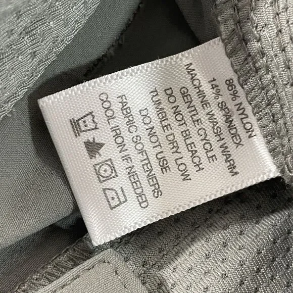 Eastern Mountain Sports Mens Pants Gray 32x32 Hiking Stretch Nylon Flat Front - Picture 10 of 16